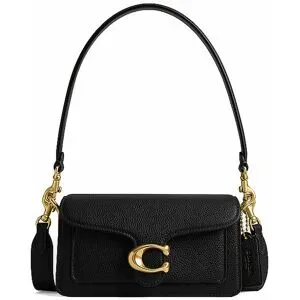 COACH Ledertasche - Umhängetasche TABBY  schwarz damen