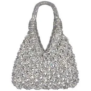 HIBOURAMA Tasche  - Henkeltasche VANNIFIQUE silber Damen
