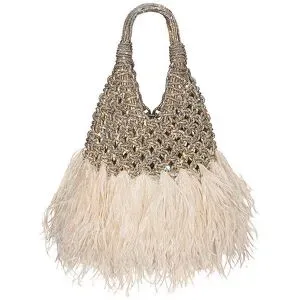 HIBOURAMA Tasche - Henkeltasche VANNIFIQUEPLUME gold Damen