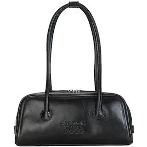 MARGESHERWOOD Ledertasche - Baguette Bag SOFT BAGUETTE schwarz Damen