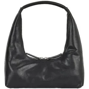 MARGESHERWOOD Ledertasche - Hobo Shoulder schwarz Damen