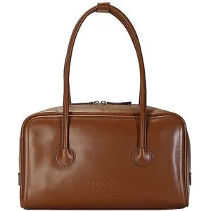 MARGESHERWOOD Ledertasche - Schultertasche SOFT BOSTON  braun Damen