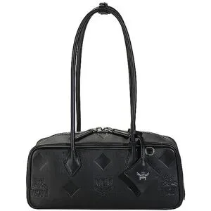 MCM Ledertasche - Schultertasche AREN Small schwarz Damen