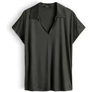 SOMEDAY Poloshirt KENDRI dunkelgrün   36 Damen