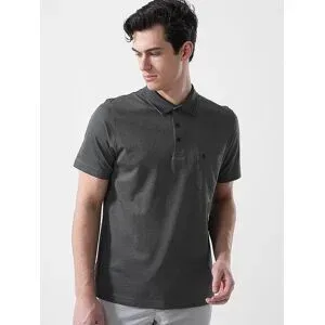 RAGMAN Poloshirt FISHNET grau   M Herren
