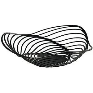 Alessi Korbschale Trinity 26cm schwarz