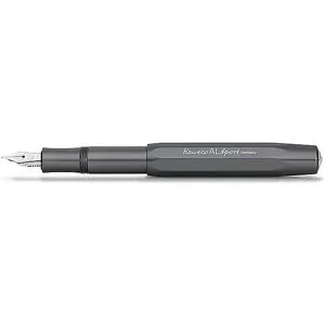 KAWECO Füllhalter Al Sport 0,9mm Raw Medium  silber baby