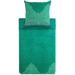 BASSETTI Satin Bettwäsche DOLCEACQUA 70x90cm/140x200cm Gruen  dunkelgrün baby