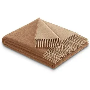 BIEDERLACK Tagesdecke PLAID CASHMERE 130x170cm Camel Beige camel