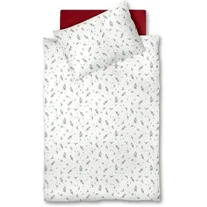 FLEURESSE Flanell Bettwäsche 70x90cm/140x200cm ASPEN Snow White creme