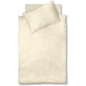 FLEURESSE Satin Bettwäsche  MODERN GARDEN 70x90cm / 140x200cm Pear Sorbet creme baby