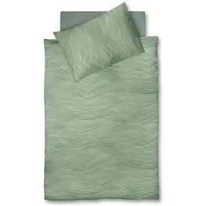 FLEURESSE Satin Bettwäsche  MODERN LIFE 70x90cm / 140x220cm Rosemary grün