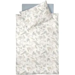 FLEURESSE Satin Bettwäsche MODERN GARDEN 2x70x90cm / 200x200cm Ckay Beige beige