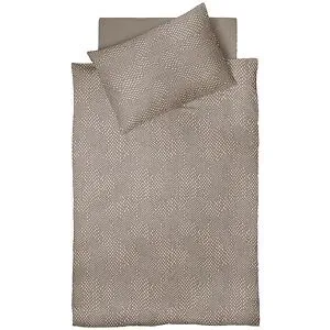 FLEURESSE Jersey Bettwäsche TOPAS 70x90cm/140x220cm Hazel Dust hellbraun