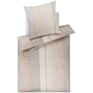 JOOP! Satin Bettwäsche LEO 70x90cm / 140x220cm Sand beige baby