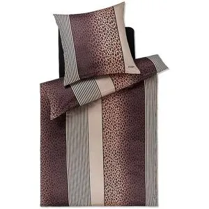 JOOP! Satin Bettwäsche LEO 70x90cm / 140x220cm Stone grau