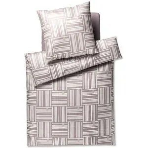 JOOP! Satin Bettwäsche Weave 70x90cm/140x200cm Sand camel baby