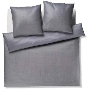 JOOP! Satin Bettwäsche HERRINBONE 2x70x90cm/200x200cm Stone grau