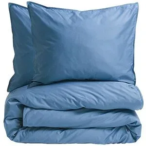 SUITE702 Satin Bettwäsche 70x90cm / 140x200cm Ocean Blue dunkelblau