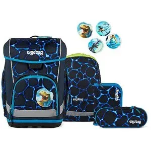 ERGOBAG Schultaschen Set 5tlg CUBO LIGHT Bärassic Garden