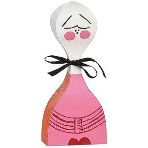 VITRA Deko Holzpuppe 18,5cm Nr 2 bunt