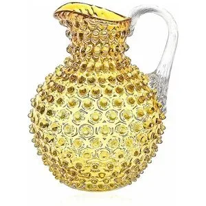 KLIMCHI Krug HOBNAIL Large 2l Underlay Amber gelb