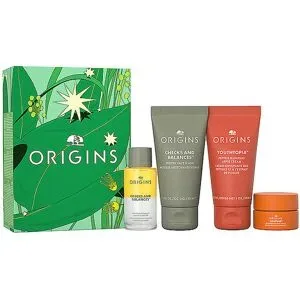 ORIGINS CLEANSE & GLOW ESSENTIALS Our Most-Loved Skincare Essentials Set 3x30ml / 5ml damen