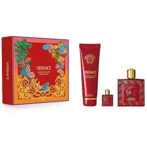 VERSACE Geschenkset - Eros Flame Pour Homme Set 150ml / 100ml / 5ml Herren