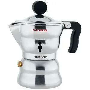 Espressomaschine Moka-Alessi - Aluminium / 6 Tassen silber baby