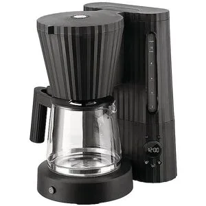 Alessi Filterkaffeemaschine Plisse 1,5l Schwarz schwarz