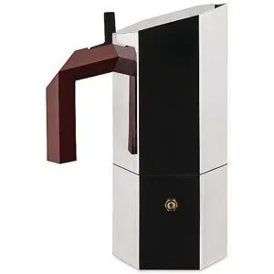 Alessi Espressokocher MENHIR 6 Tassen Edelstahl  silber