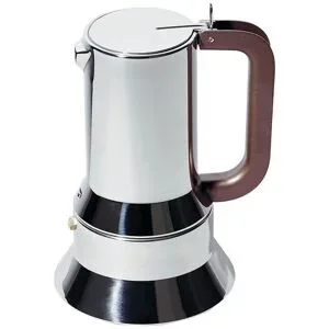 Alessi Espressomaschine 10 Tassen silber