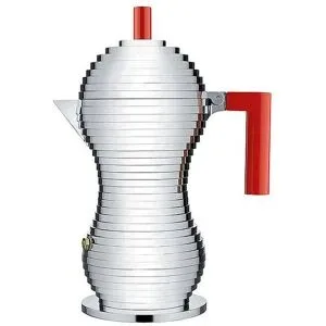 Alessi Espressomaschine Pulcina 6 Tassen silber