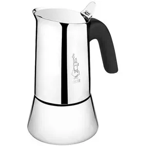 Bialetti Espressokocher Venus 10 Tassen Edelstahl silber