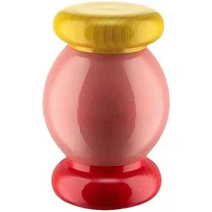 Alessi Salz/Pfeffer Mühle Buchenholz 11cm  bunt