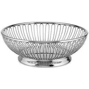 Alessi Drahtkorb Rund 20cm Edelstahl  silber