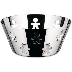 Alessi Obstschale GIRODONTO 20cm Edelstahl  silber