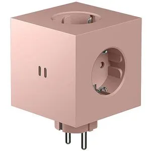 AVOLT Mehrfachsteckdose Square 2 F Old Pink rosa