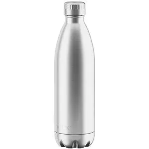 FLSK Isolierflasche - Thermosflasche 1l Stainless silber
