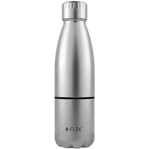 FLSK Isolierflasche - Trinkflasche mit Becher 0,7l  Stainless silber
