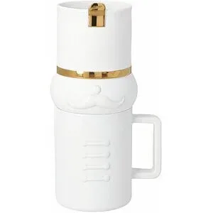 RAEDER Weihnachtstasse und Schale Set MAGNUS 8,9x21,3cm Weiss weiss
