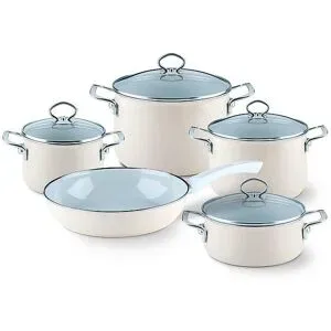 RIESS Kochgeschirr Set 5-tlg. NOUVELLE Creme beige baby