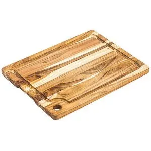 TEAKHAUS Schneidebett 46x36cm MARINE Teakholz braun