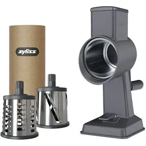 ZYLISS Alu Trommelreibe Gourmet 3 Trommeln Grau grau