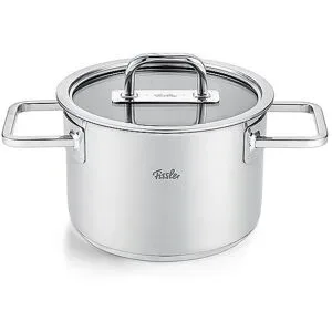 FISSLER Kochtopf mit Glasdeckel VISEO PRO 16cm/1,9l Edelstahl silber