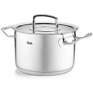 FISSLER Kochtopf mit Deckel ORIGINAL PROFI COLLECTION 20cm/4l Edelstahl/Matt silber