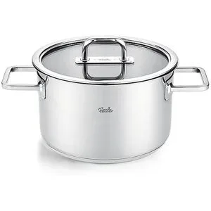 FISSLER Kochtopf mit Glasdeckel VISEO PRO 20cm/3,6l Edelstahl silber