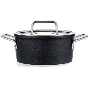 FISSLER Kochtopf mit Gasdeckel ADAM0ANT 20cm/2,7l Anihaft/Schwarz  schwarz