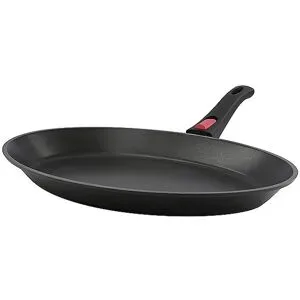 KELOMAT Fischpfanne PROFI 39x27cm Edelstahl / Antihaft schwarz