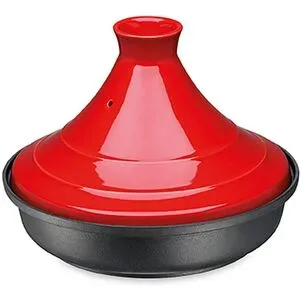 SPRING Tajine Escale 28cm/2l Schwarz/Rot rot